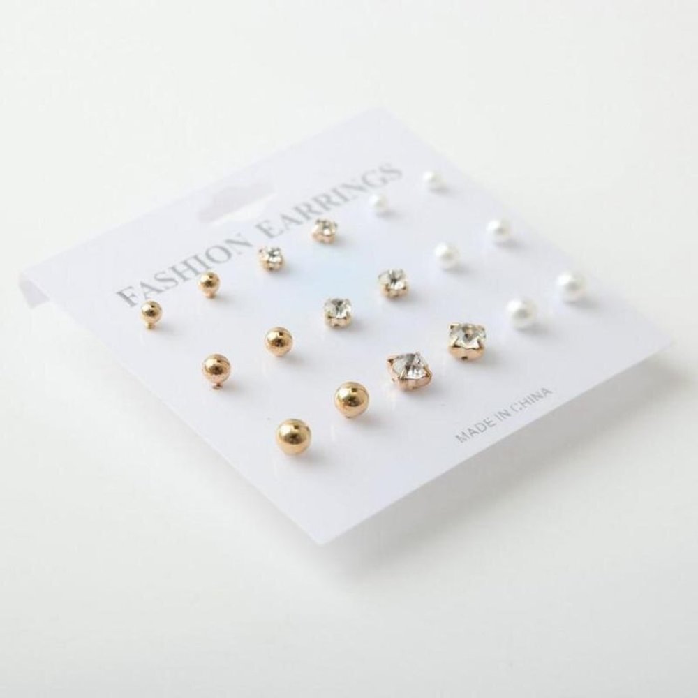 Set Pack Earrings Stud Women Circle Bohemian Hoop Drop Cute Trendy Jewelry - Picture 2 of 6
